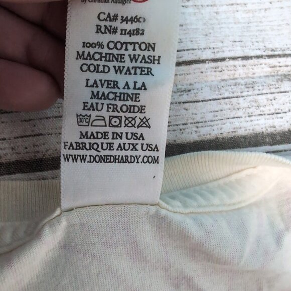 Y2K Ed Hardy Rhinestone AOP T Shirt Men Size Large - Picture 4 of 7